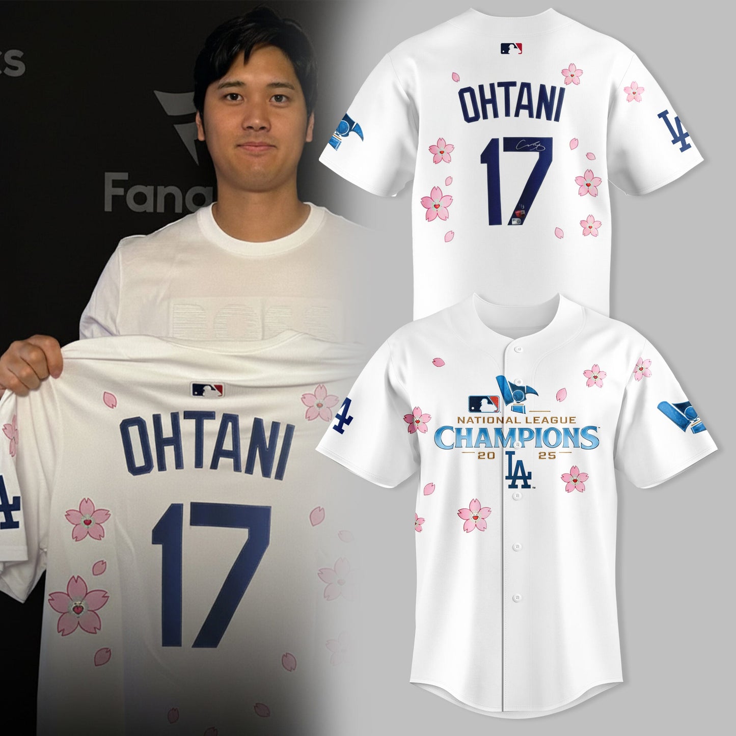 Los Angeles Dodgers Shohei Ohtani 2025 NLCS Champions