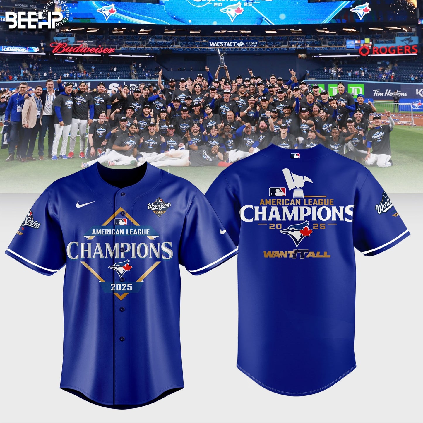 Toronto Blue Jay 2025 American League Champions Jersey