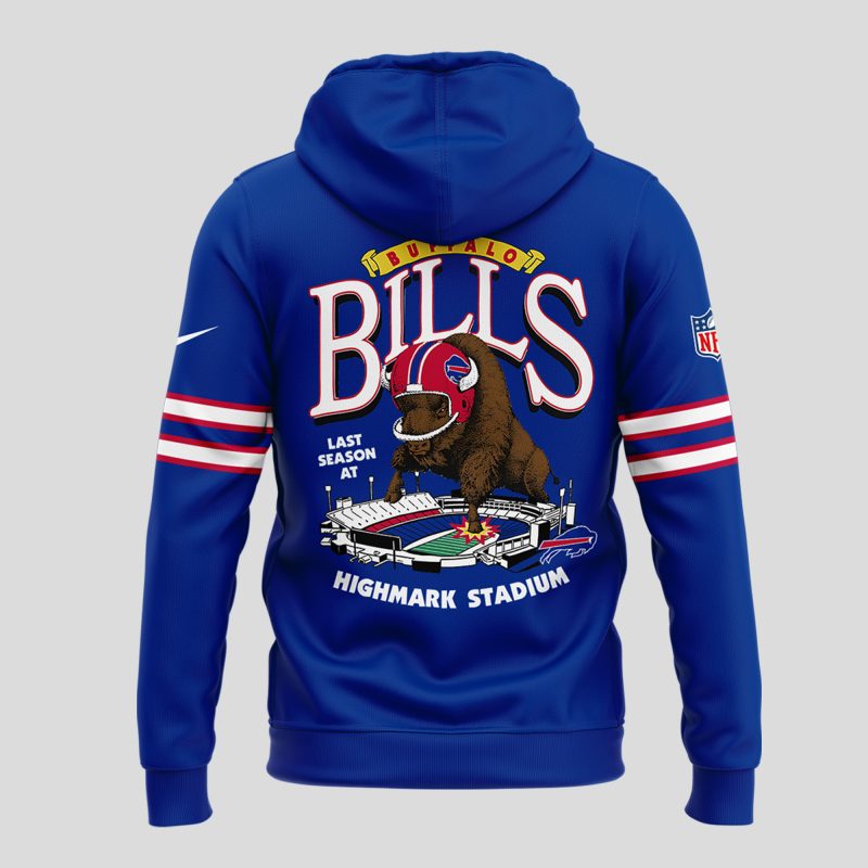 Exclusive 2025 Buffalo Bills Red Helmets Back Hoodie V3