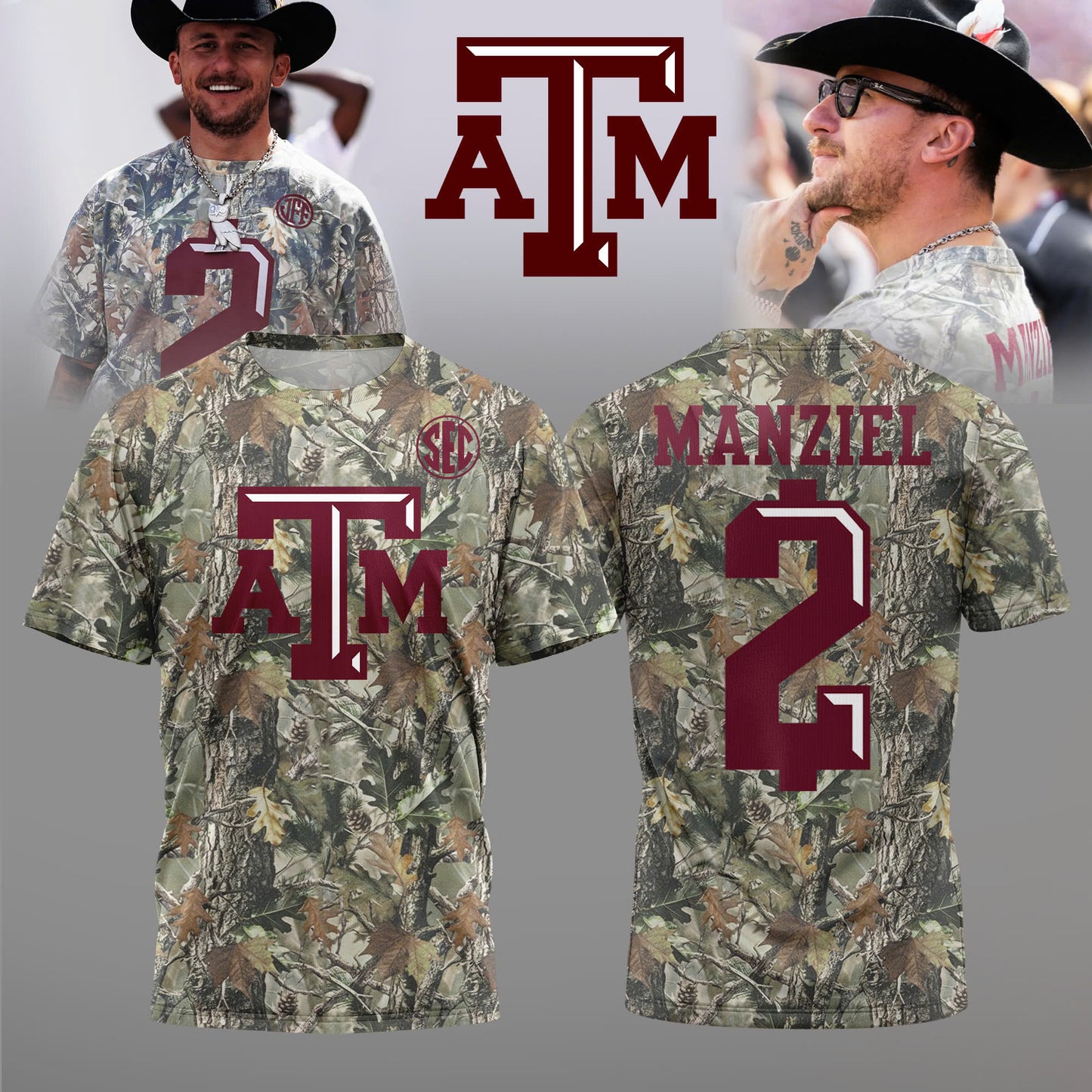 _Johnny Manziel Texas A&M Aggies T-shirt