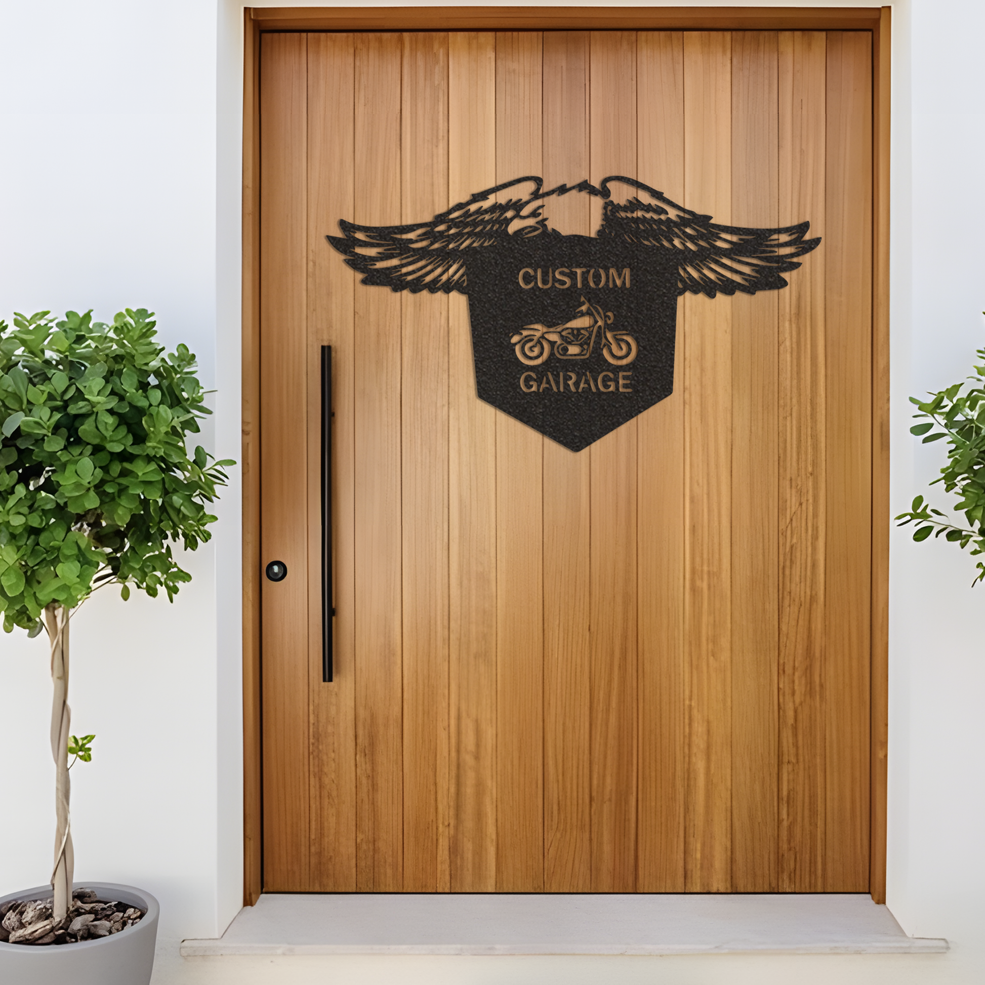 Personalized Eagle Metal Sign,Custom Motorcycle Metal Art,Metal Garage Sign,Men Cave Sign,Fathers Day Gift,Pop's Work Shop Sign,Biker Name