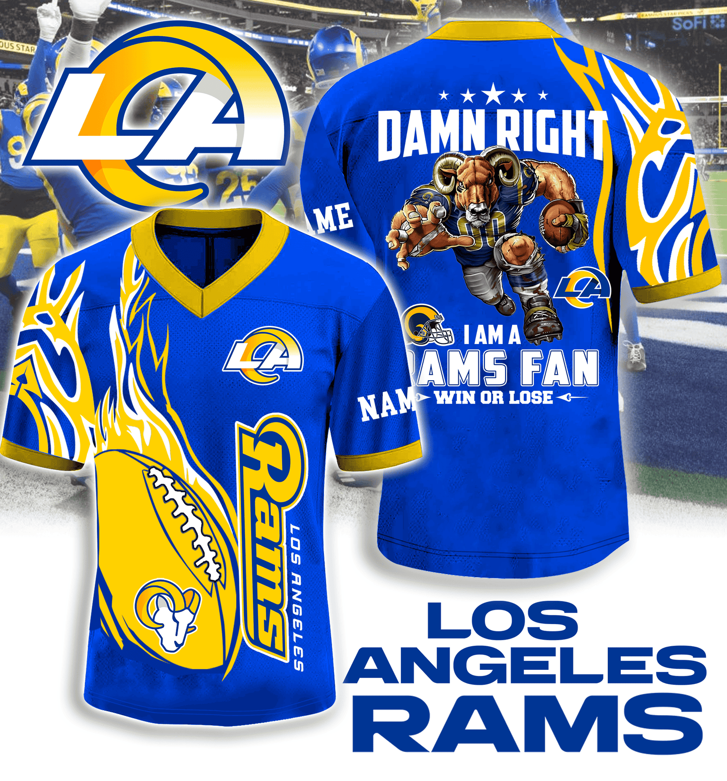 Los Angeles Rams Fan Jersey