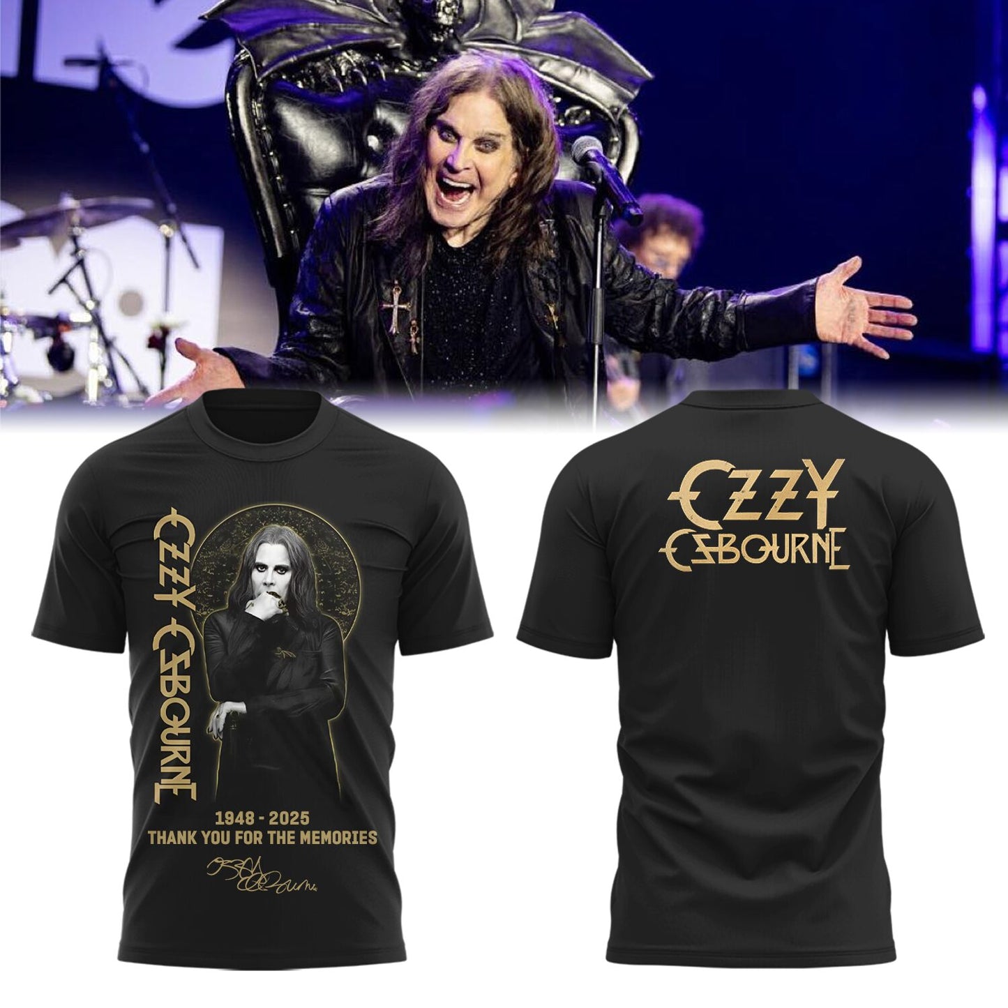 Thank You For The Memories - Ozzy Osbourne Forever T-Shirt
