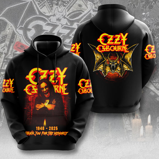Ozzy Osbourne 3D Hoodie - Thank You For The Memories
