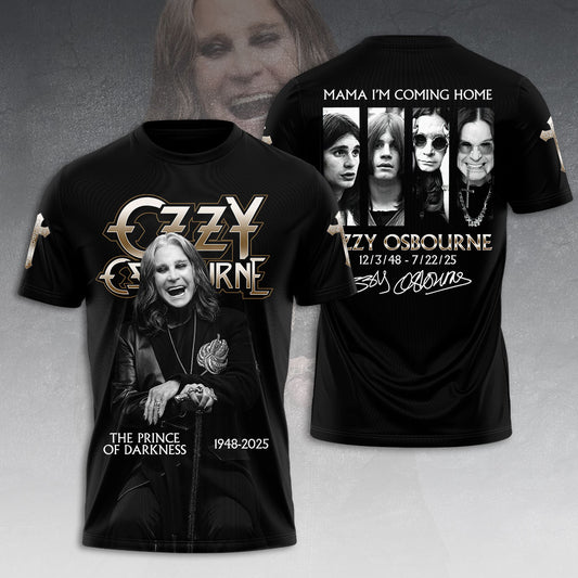 Ozzy Osbourne 3D T-Shirt - Thank You For The Memories