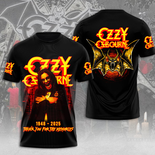 Ozzy Osbourne 3D T-Shirt - Thank You For The Memories