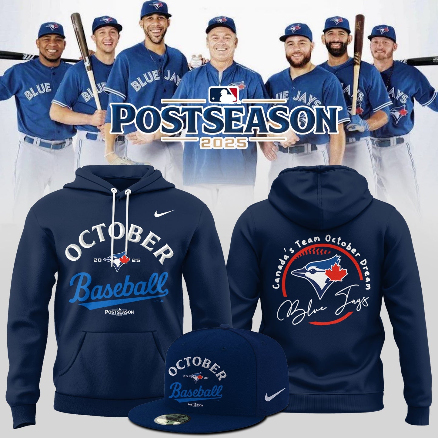 Toronto Blue Jays 2025 Postseason Collection Hoodie
