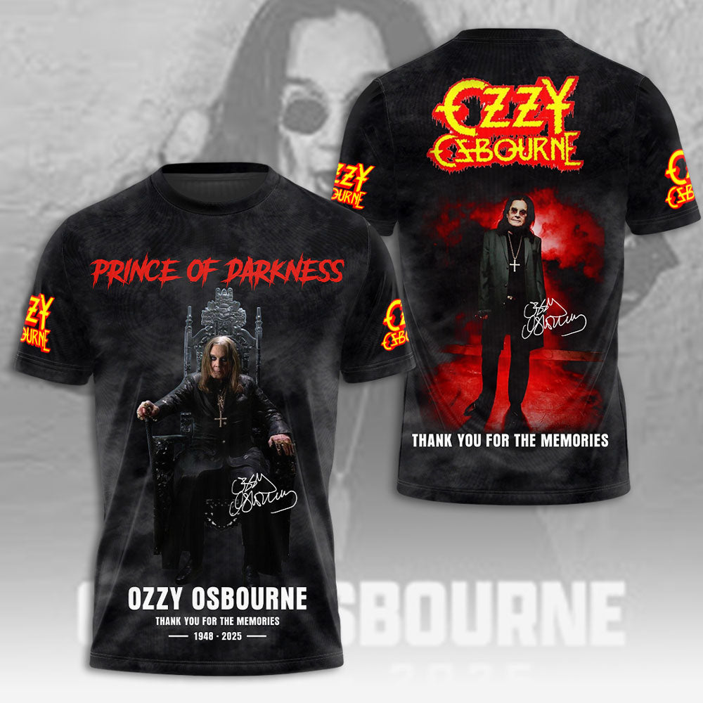 Ozzy Osbourne 3D T-Shirt - Thank You For The Memories