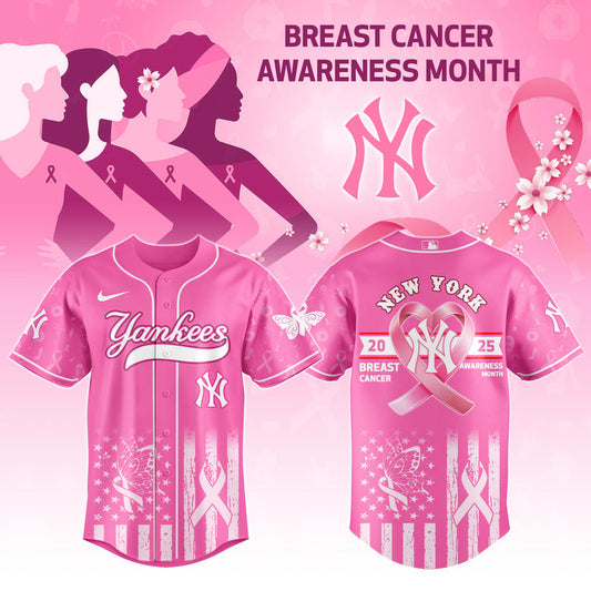 NYY Special Breast Cancer Awareness Month Limited Edition Jersey