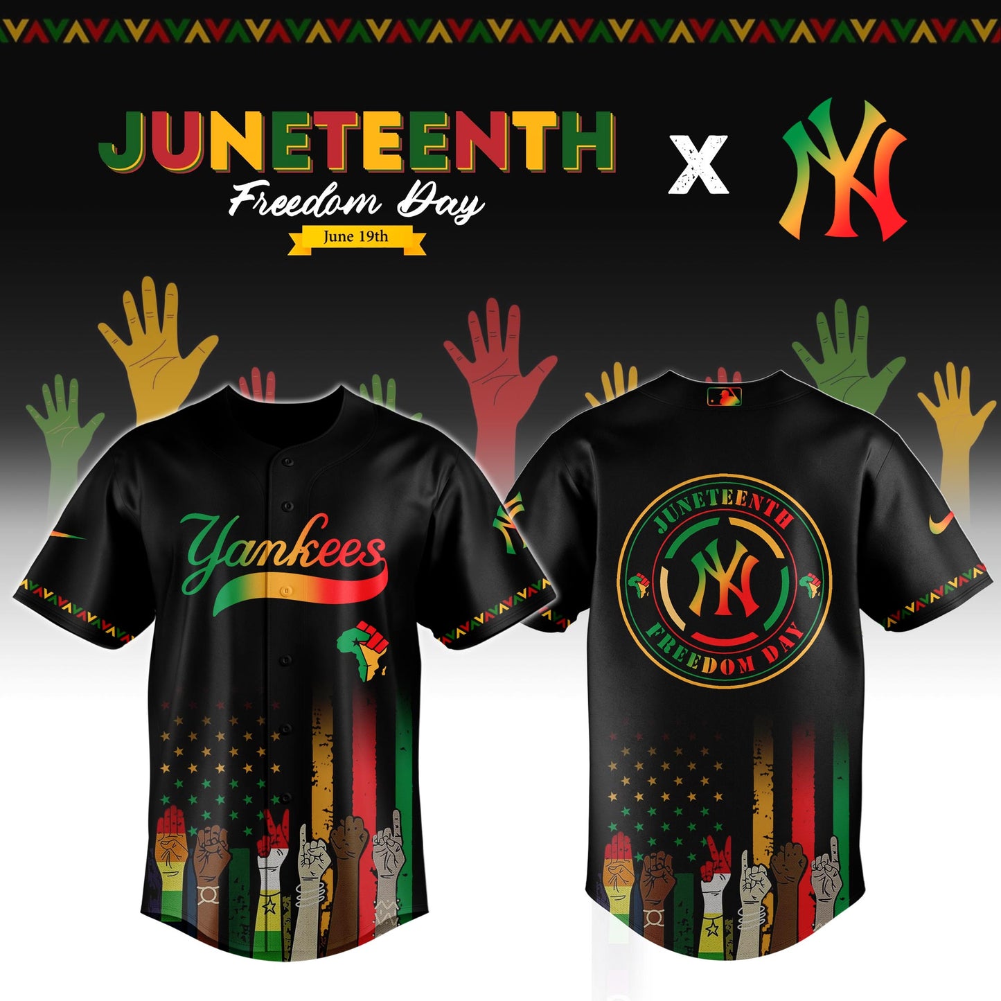 New York Yankees MLB x Juneteenth Jersey Editions Limited 2025
