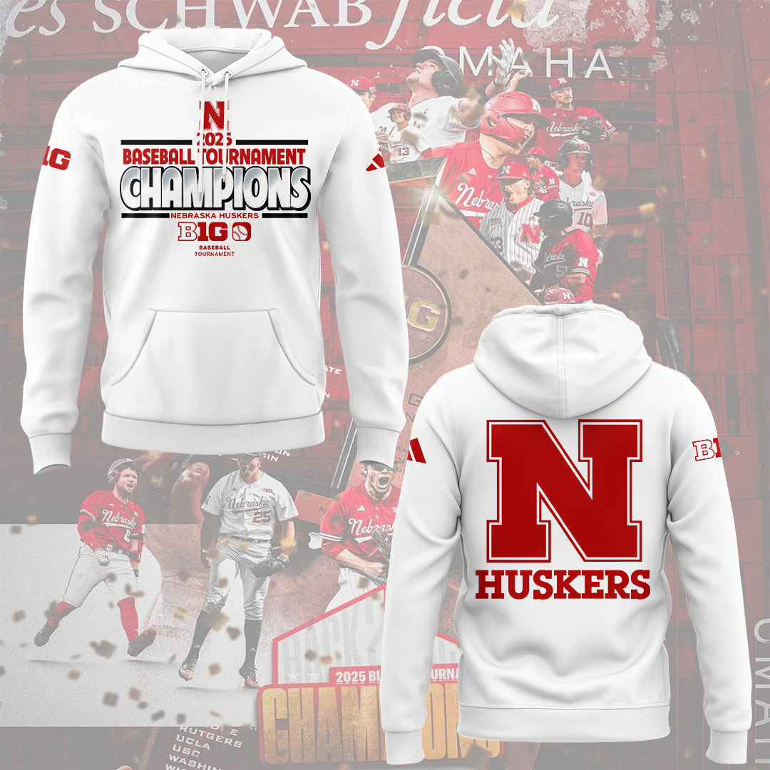 Nebraska Baseball x B1G Tourney Championship Hoodie