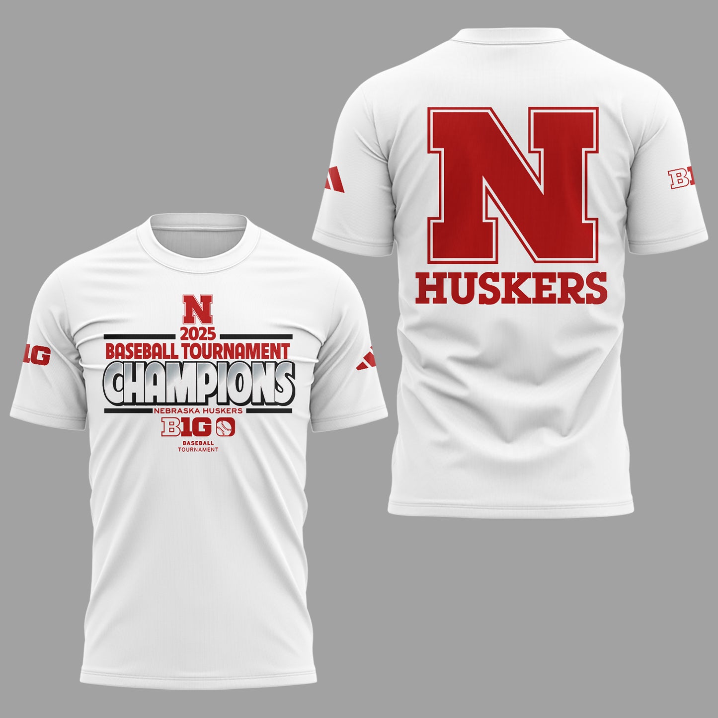 Nebraska Baseball x B1G Tourney Championship T-Shirt
