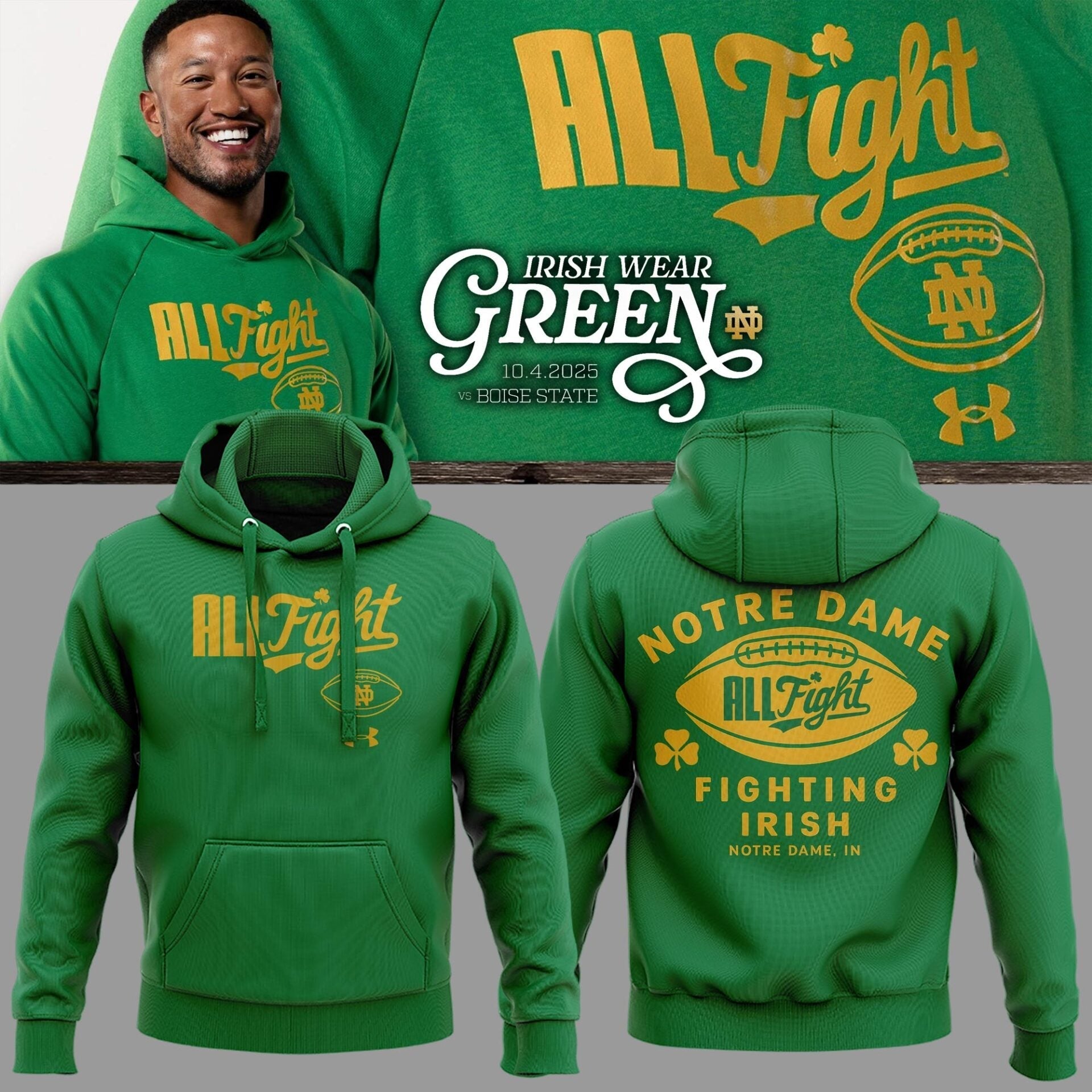 Special Edition Notre Dame “Irish Wear Green” Hoodie