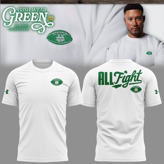 Special Edition Notre Dame “Irish Wear Green” White T-Shirt