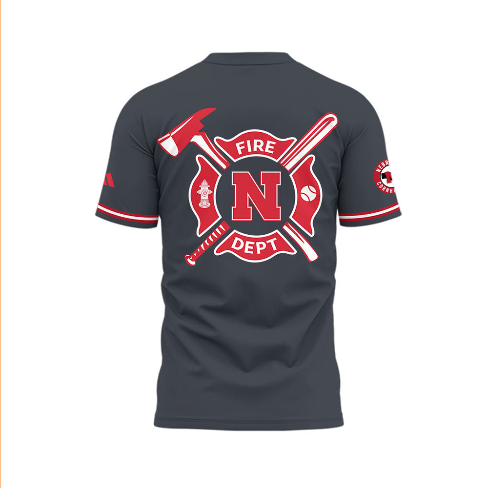 Nebraska Baseball x Firefighter Appreciation Night T-Shirt