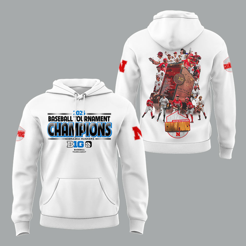 Nebraska Baseball x B1G Tourney Championship Hoodie