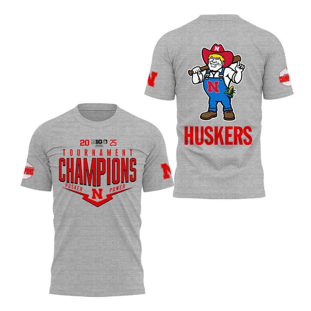 Nebraska Baseball x B1G Tourney Championship T-Shirt