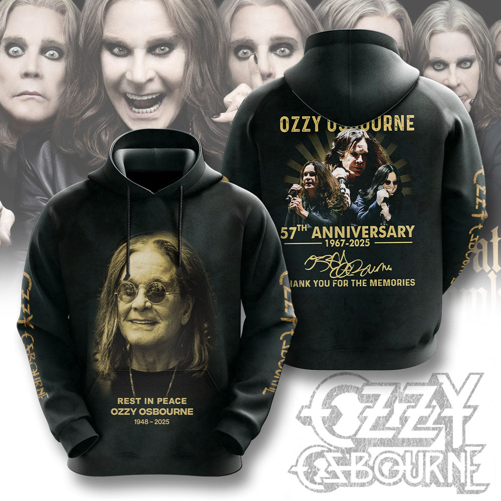Ozzy Osbourne 3D Hoodie - Thank You For The Memories