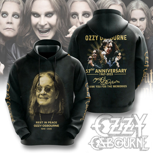 Ozzy Osbourne 3D Hoodie - Thank You For The Memories