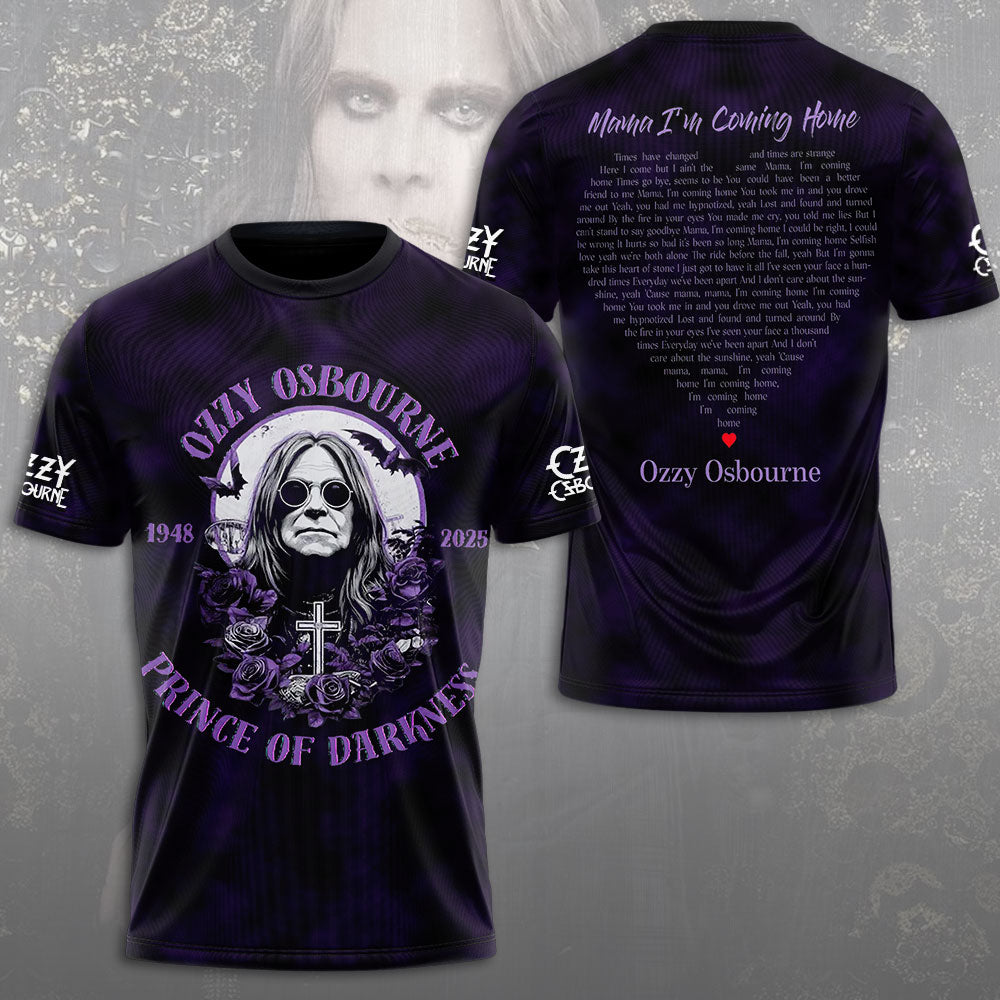 Ozzy Osbourne 3D T-Shirt - Thank You For The Memories