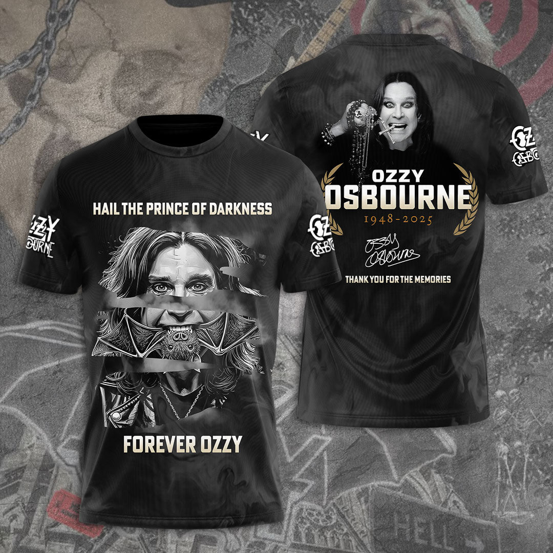 Ozzy Osbourne 3D T-Shirt - Thank You For The Memories