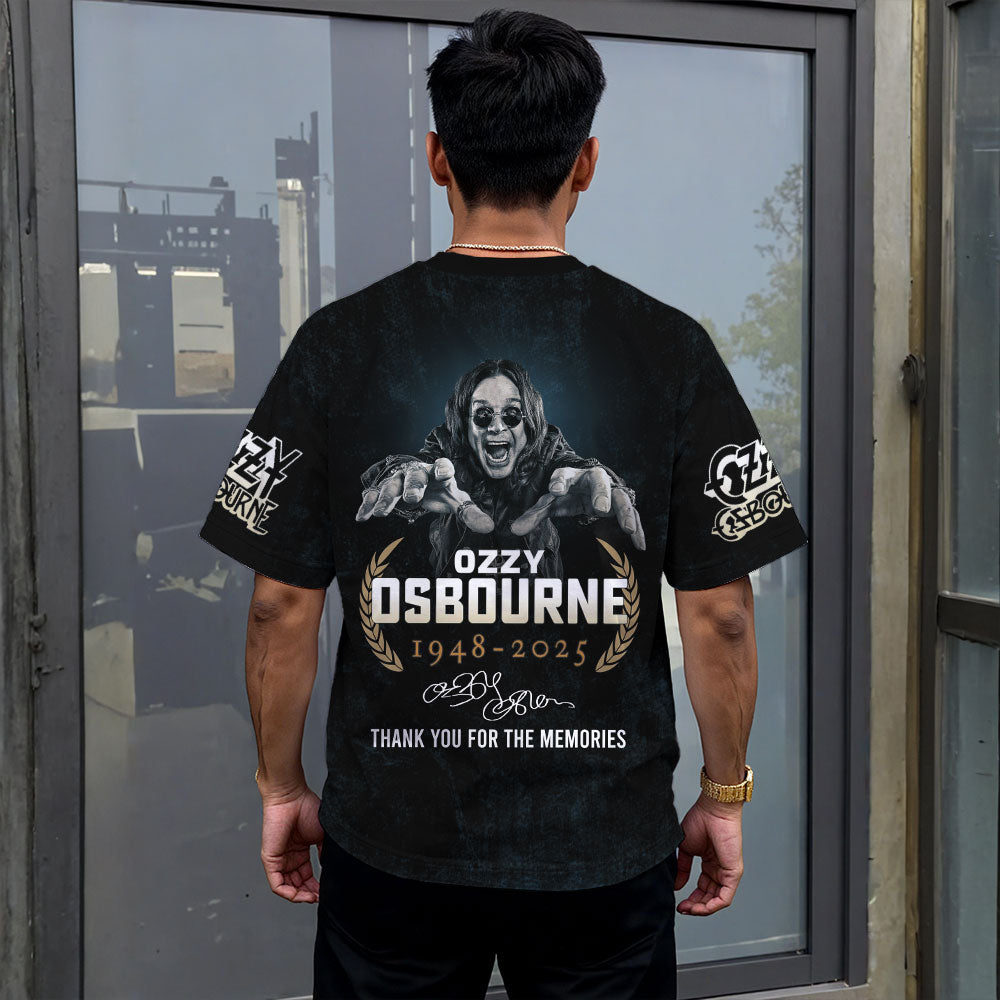 Ozzy Osbourne 3D T-Shirt - Thank You For The Memories