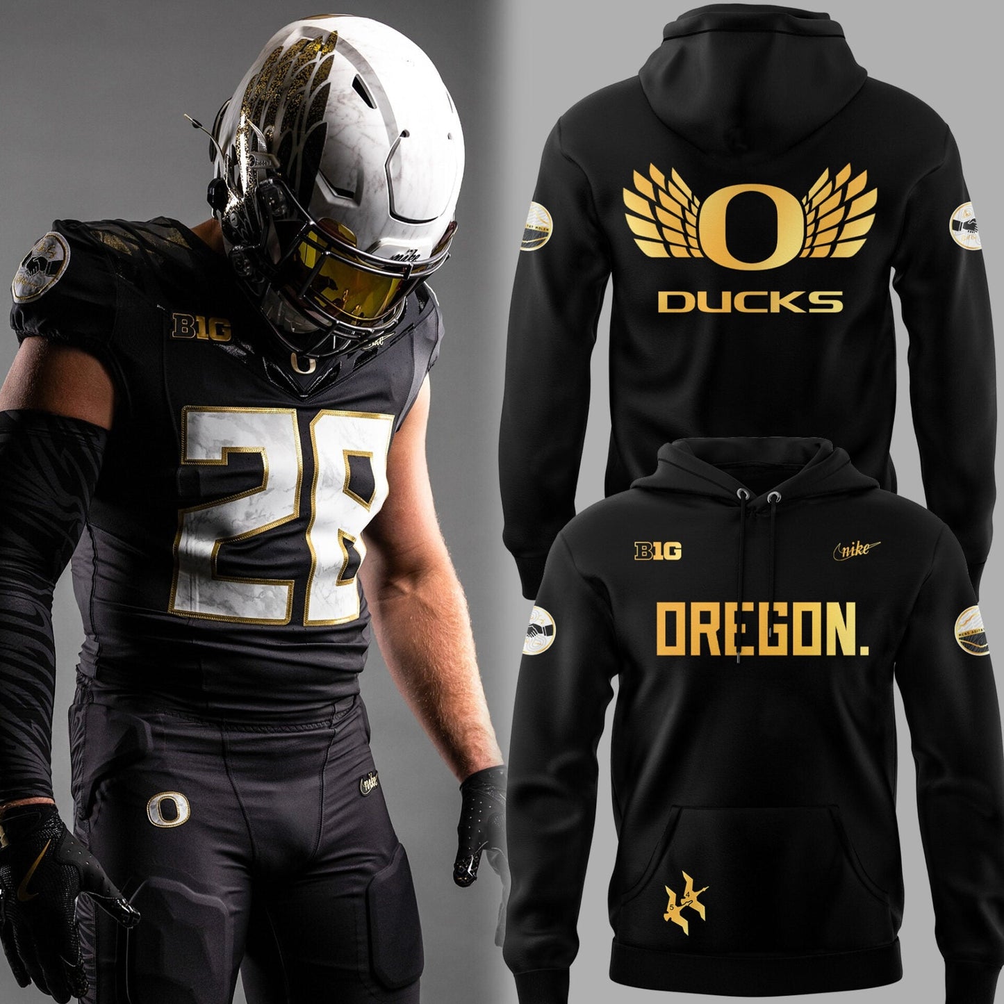 Limited Edition Ducks FB A Tribute to Phil and Bill “ShoeDuck” Black Hoodie