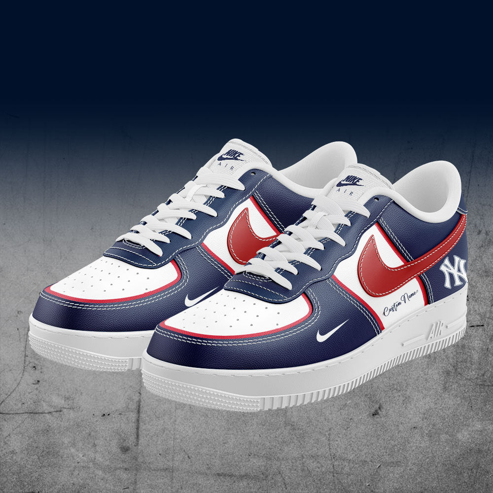 2025 Premium New York Yankees World Series Shoe - New York Yankees Custom Name For Fans AF1 Red