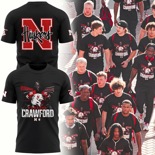 Exclusive Version Nebraska Football x Crawford T-Shirt 2025