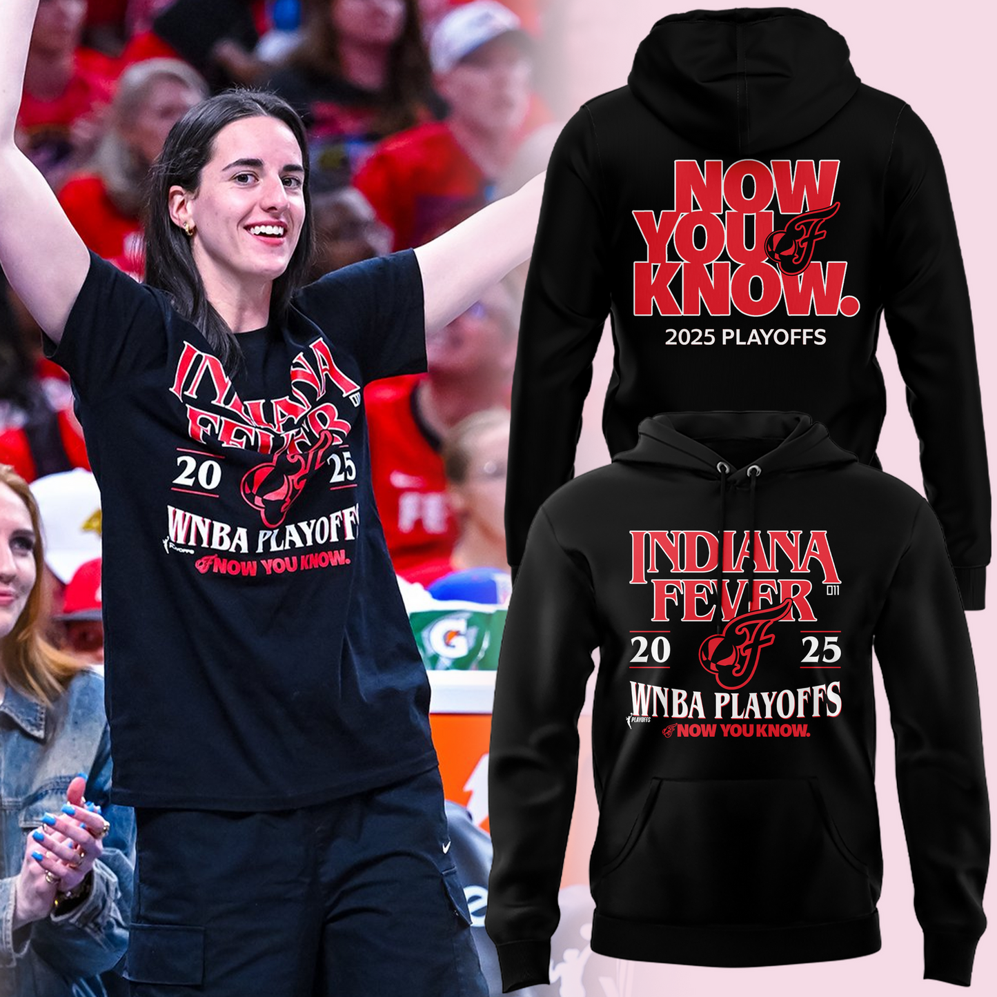 Special New Edition Indiana Fever WNBA Playoff Hoodie 2025