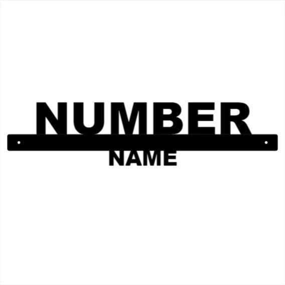 Horizontal Street Number & Name Metal Sign Outdoor, Custom Name Sign, House Number Plaque, Metal Address Sign, Beach House Signs