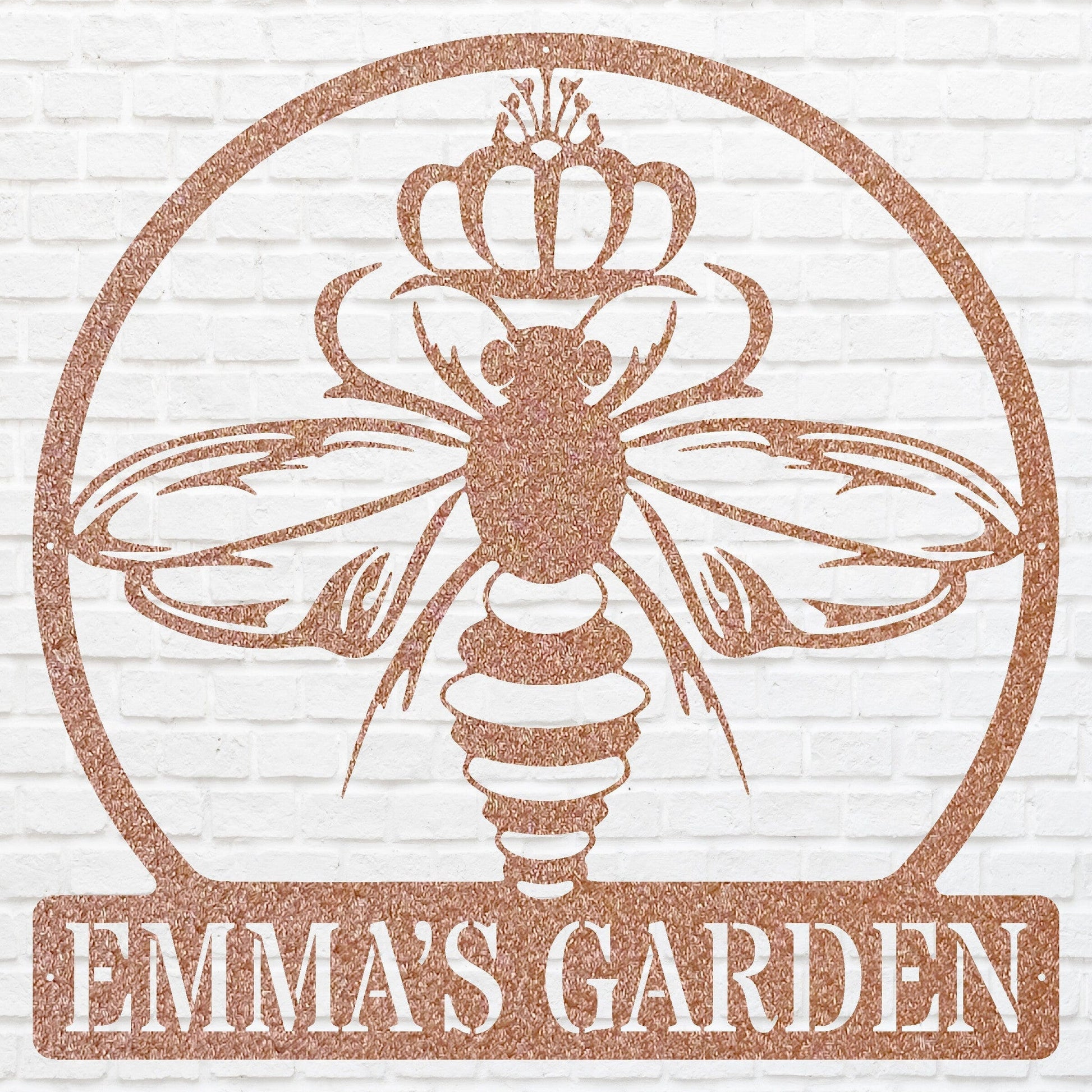 Queen Bee Metal Sign, Honey Bee Sign Metal Wall Art, Outdoor Metal Sign, Bee Wall Decor, Honey Lover Gift