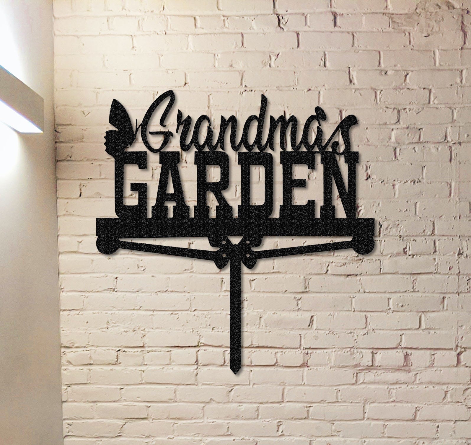 Custom Garden Metal Sign With Stakes,Personalized Garden Metal Art,Garden Sign Name,Garden Decor,Outdoor Decor,Yard Decor