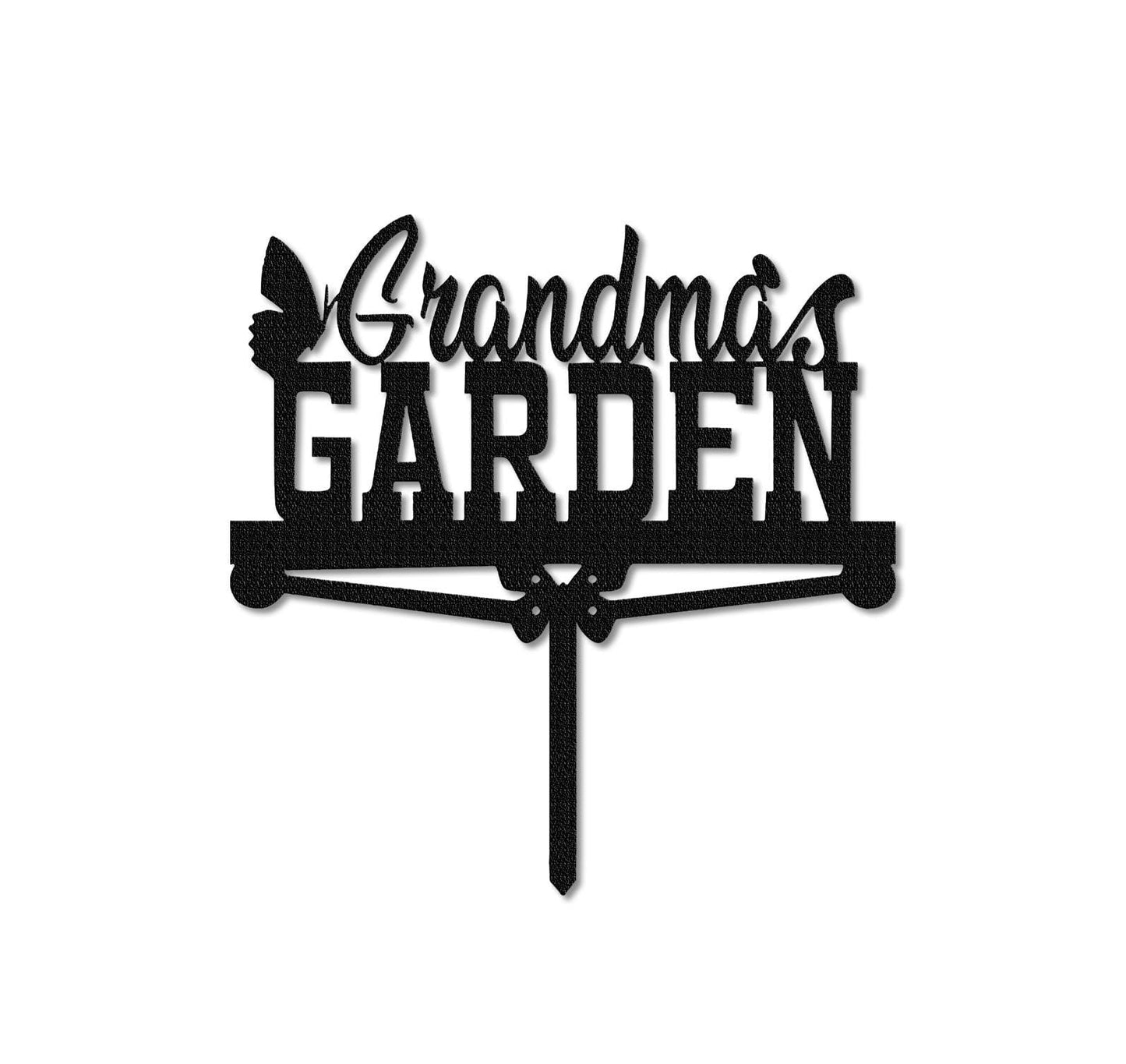 Custom Garden Metal Sign With Stakes,Personalized Garden Metal Art,Garden Sign Name,Garden Decor,Outdoor Decor,Yard Decor