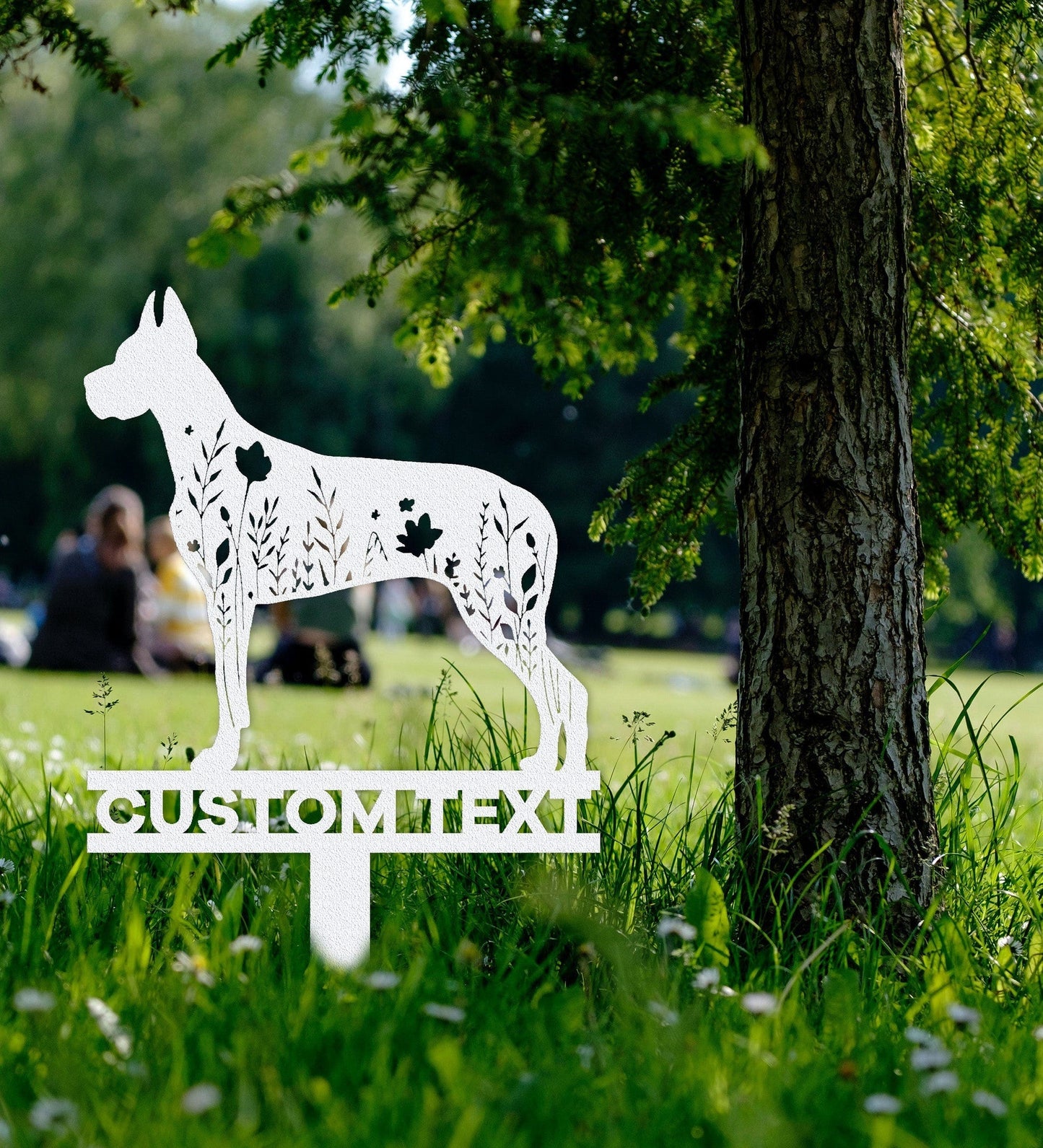 Custom Great Dane Memorial Stake Sign,Pet Grave Markers Sign,Great Dane Metal Sign With Stake,Pet Loss Gift,Sympathy Remembrance Stake