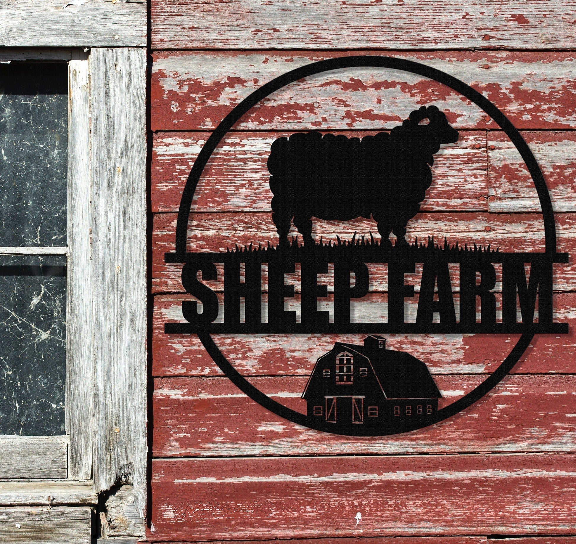 Custom Goat Metal Sign,Personalized Sheep Farm Sign,Lamb Sign,Goat Sheep Metal Wall Art,Metal Goat Farmhouse Decor,Farmer Gift