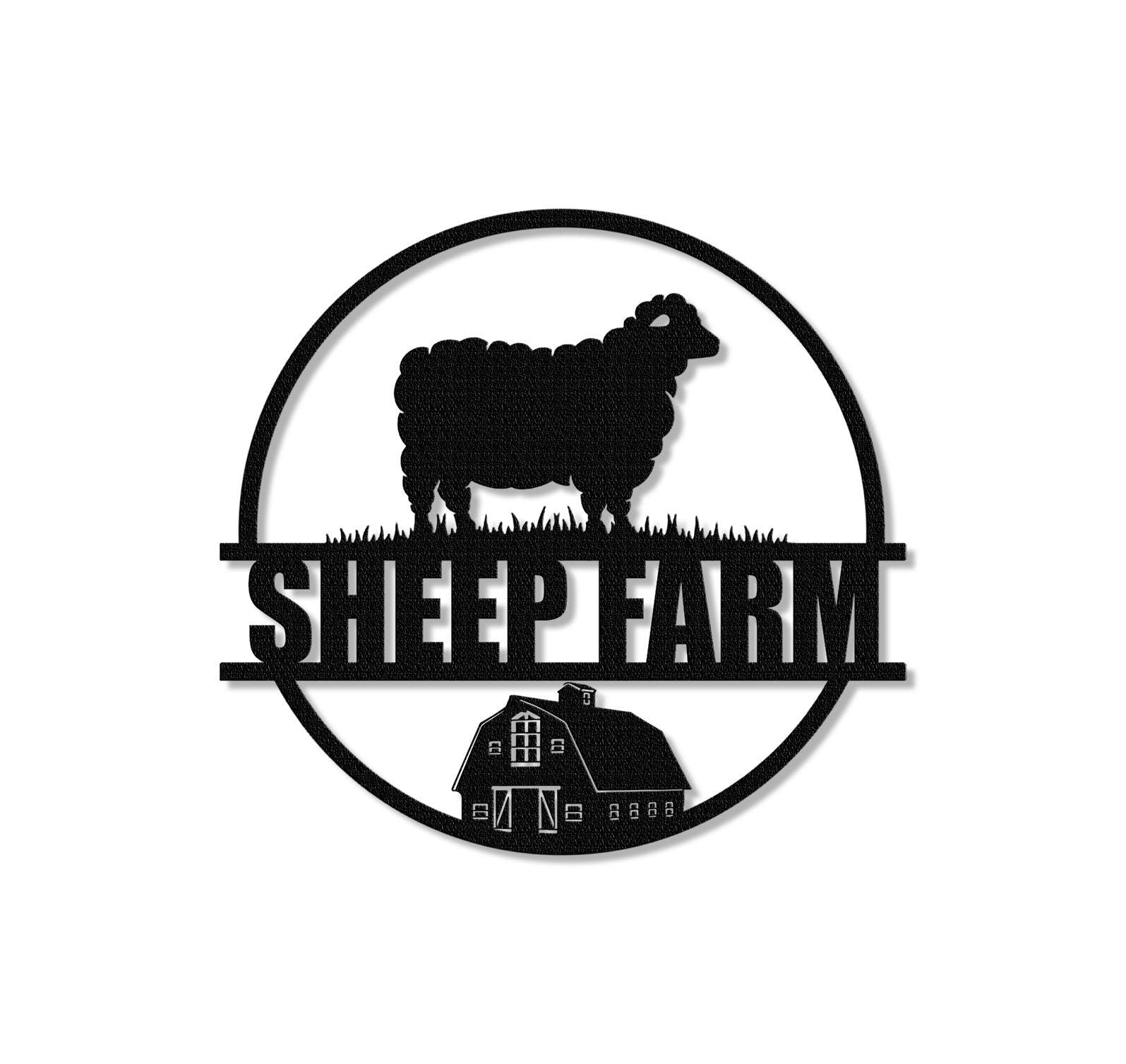 Custom Goat Metal Sign,Personalized Sheep Farm Sign,Lamb Sign,Goat Sheep Metal Wall Art,Metal Goat Farmhouse Decor,Farmer Gift