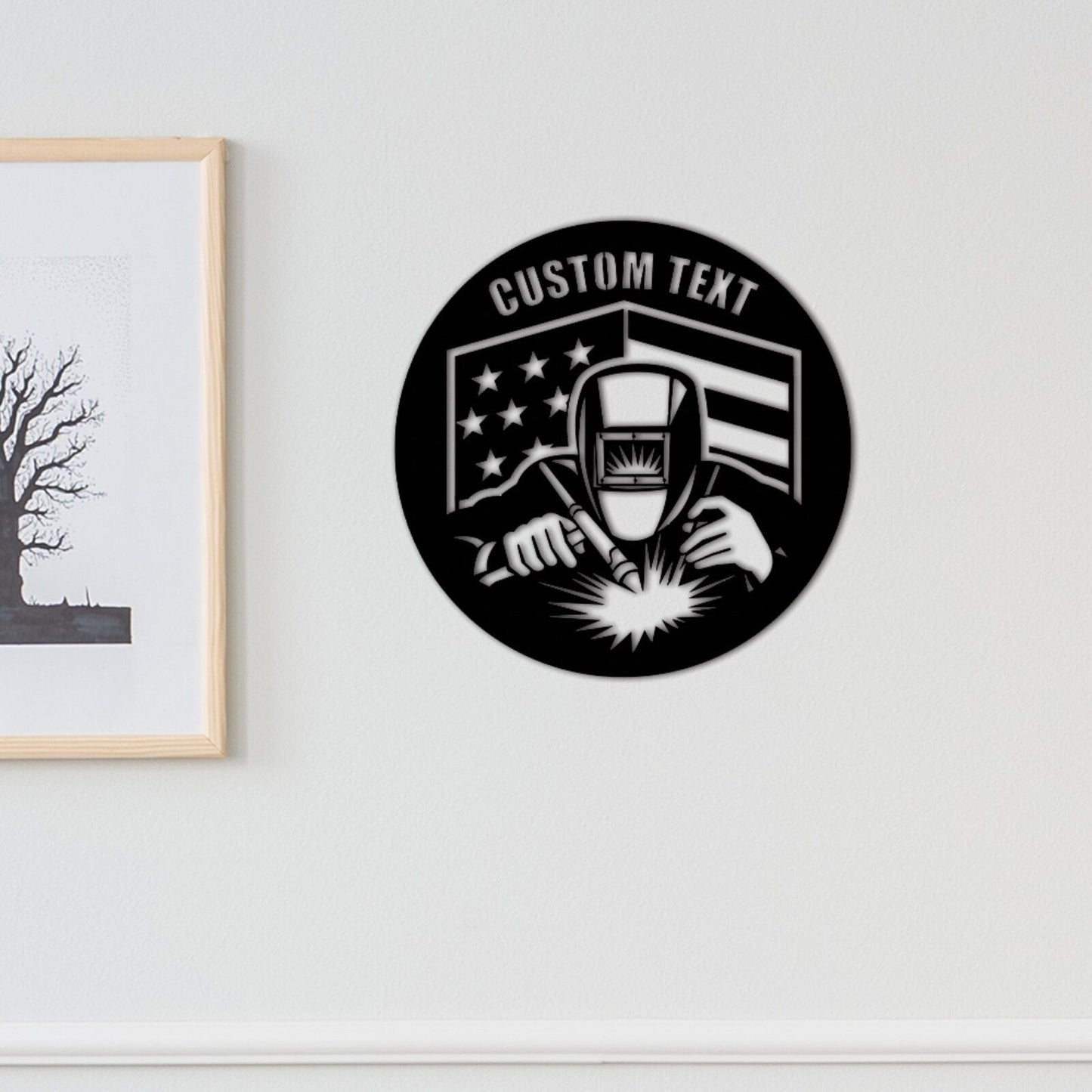 Custom Construction Welder Sign,Welding Metal Sign,Personalized Welder Wall art,Metal Welding Sign,Welder Gift,Indoor Decor,Men Cave Sign