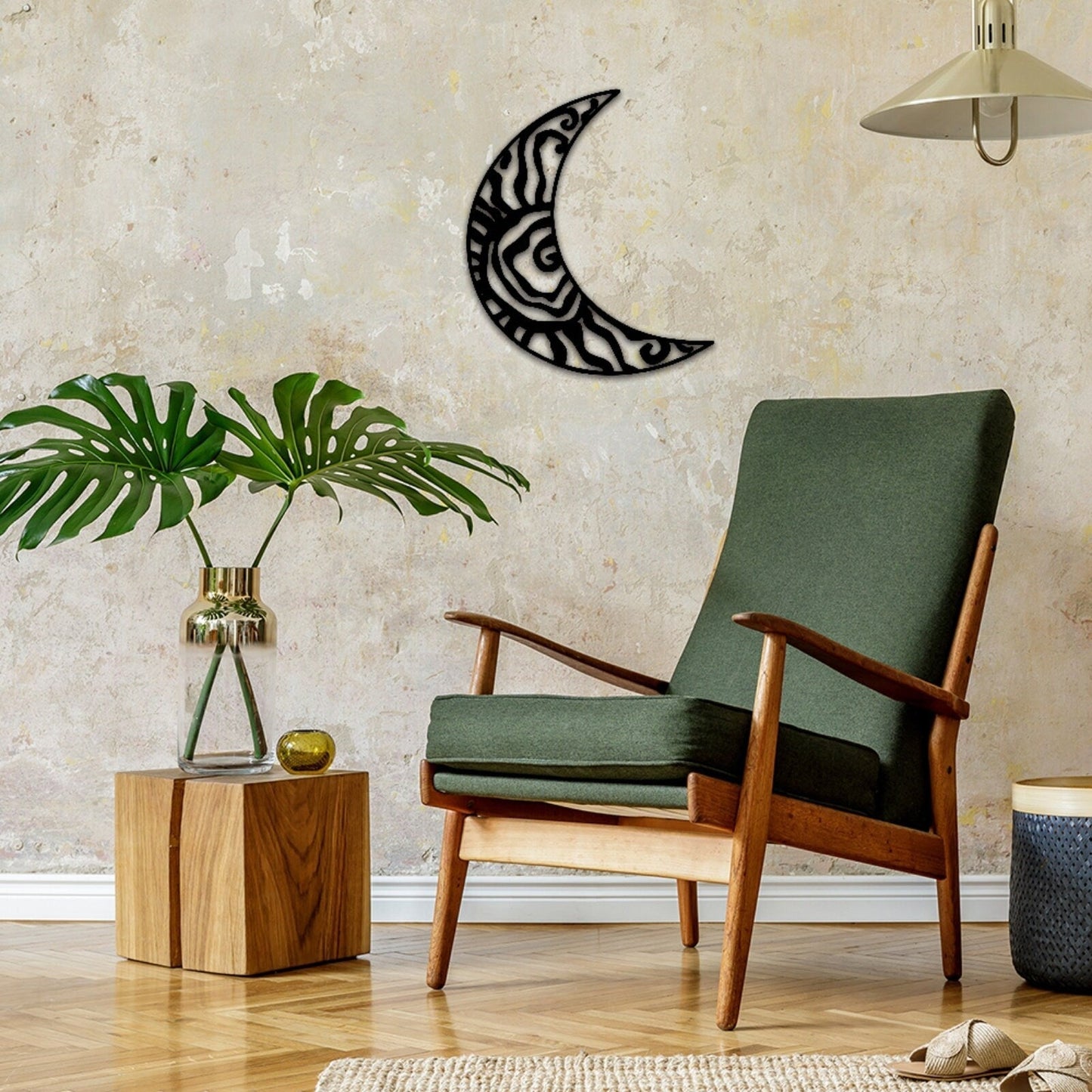 Wacky Moon Metal Sign,Hippie Fun Wacky Sun Wall Art,Unique Gift, Moon Wall Decor,Indoor Decor Patio Decor,Front Door Hanger