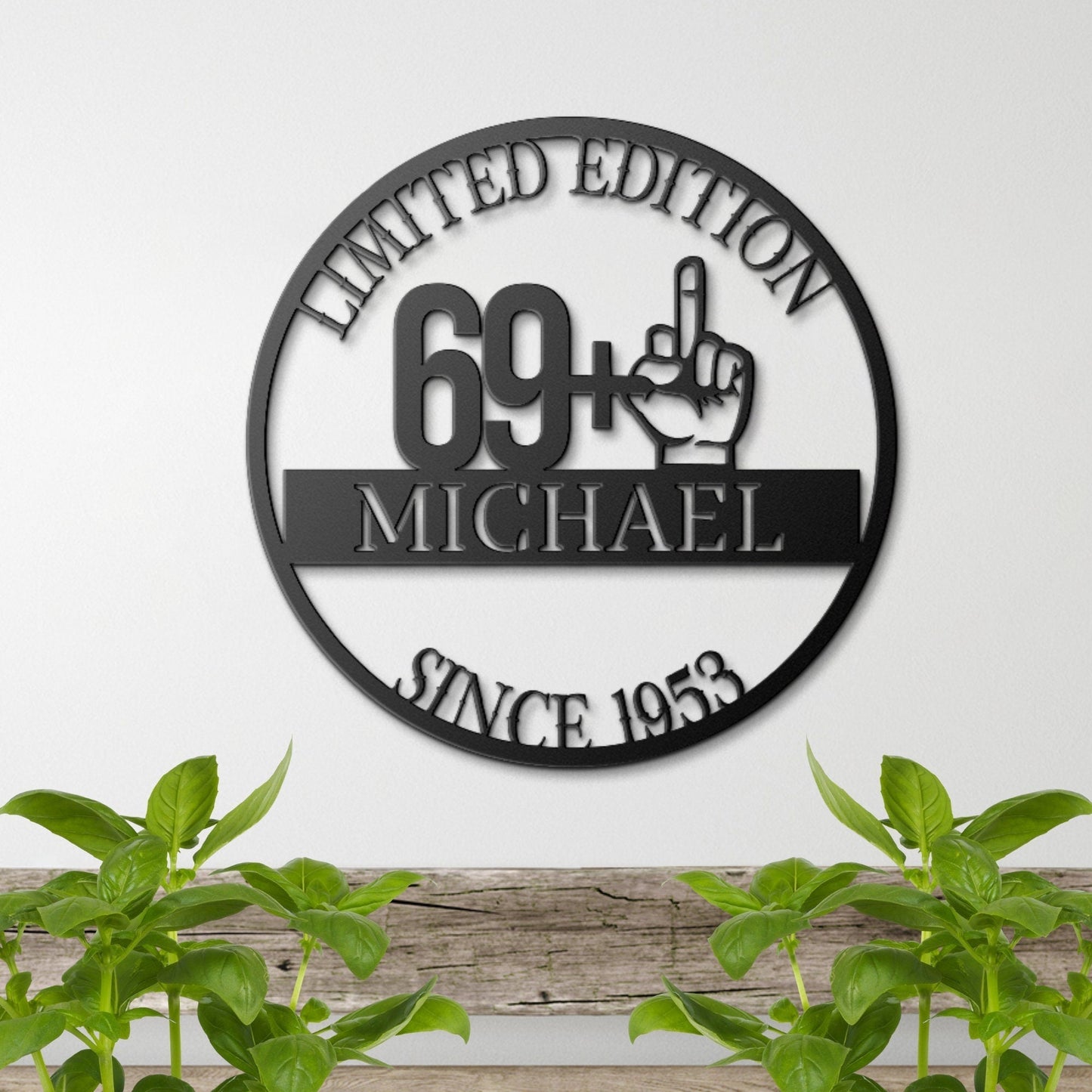 Personalized 70th Birthday Gift for Men, 70th Birthday Metal Sign, Birthday Monogram, Gift For Him, Funny Gift For Husband, Dad, Grandfather