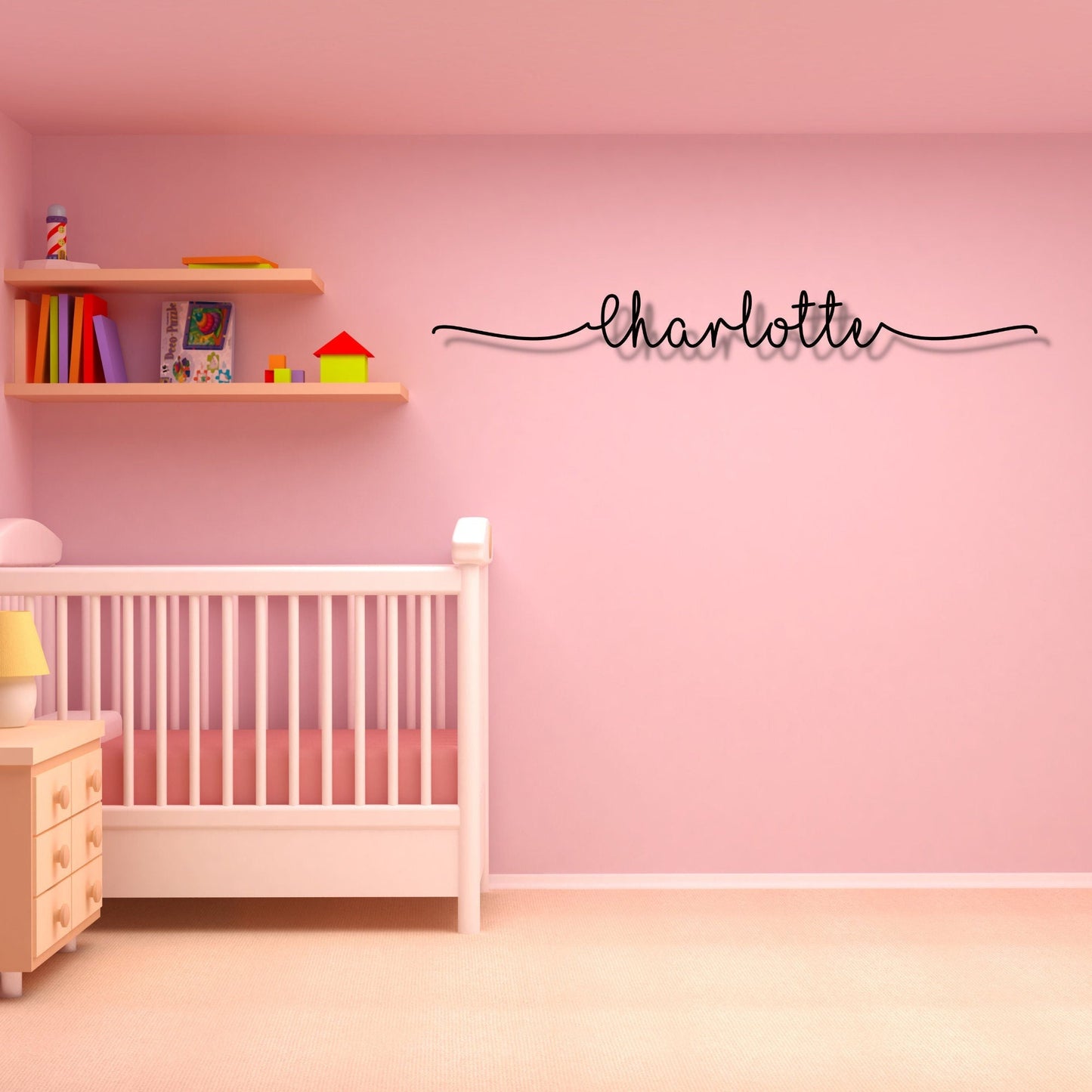 Metal First Name Sign, Kids Metal Name Sign, Wall Hanging Name Sign, Nursery Metal Decor, Name Metal Wall Art, Personalized Name Metal Sign