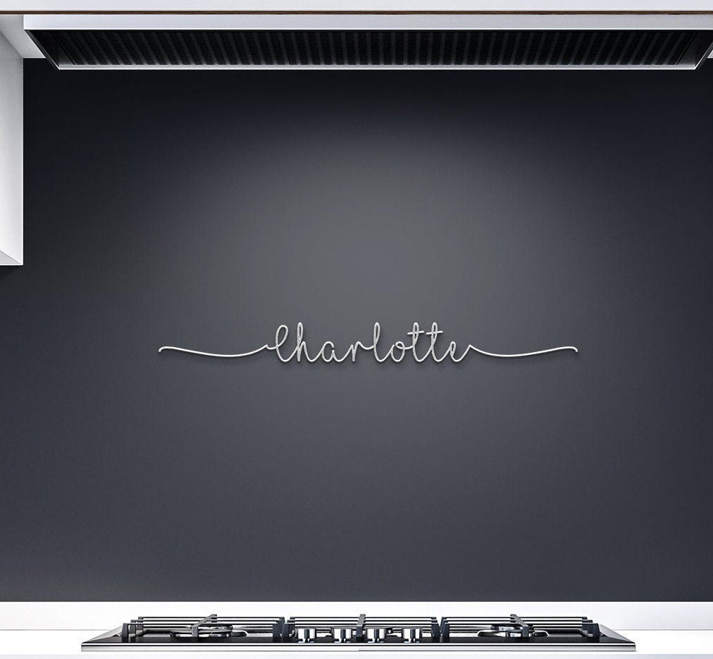 Metal First Name Sign, Kids Metal Name Sign, Wall Hanging Name Sign, Nursery Metal Decor, Name Metal Wall Art, Personalized Name Metal Sign