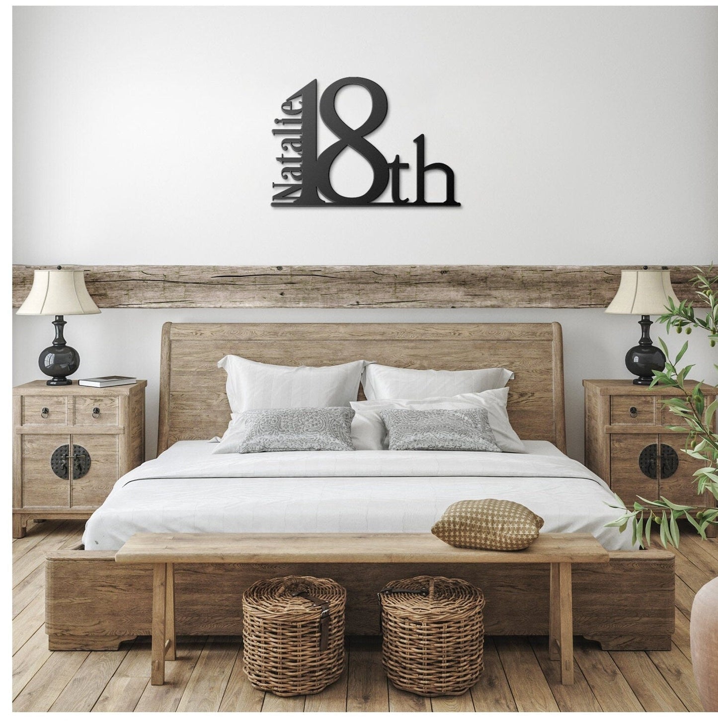 18th Birthday Metal Sign, Custom 18th Birthday Gift, Large Metal Sign, Personalized Birthday Sign