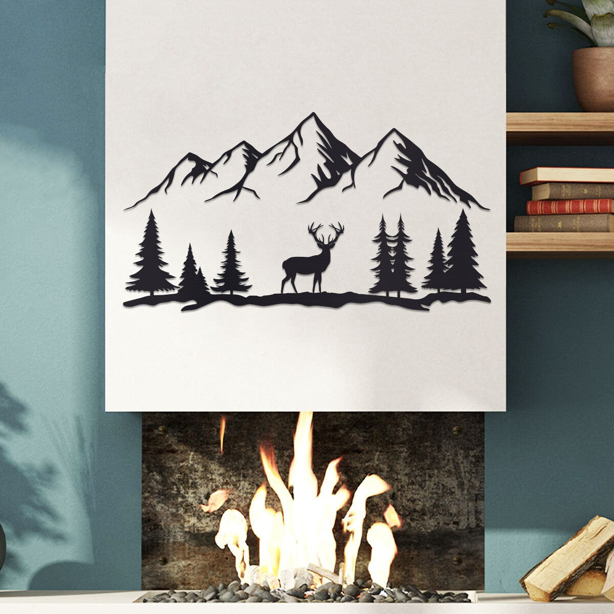 Deer Sign, Deer Metal Sign, Metal Deer Sign, Deer Sign, Metal Family Sign, Housewarming Sign, Home Decor, Backyard Sign, Wedding Gift