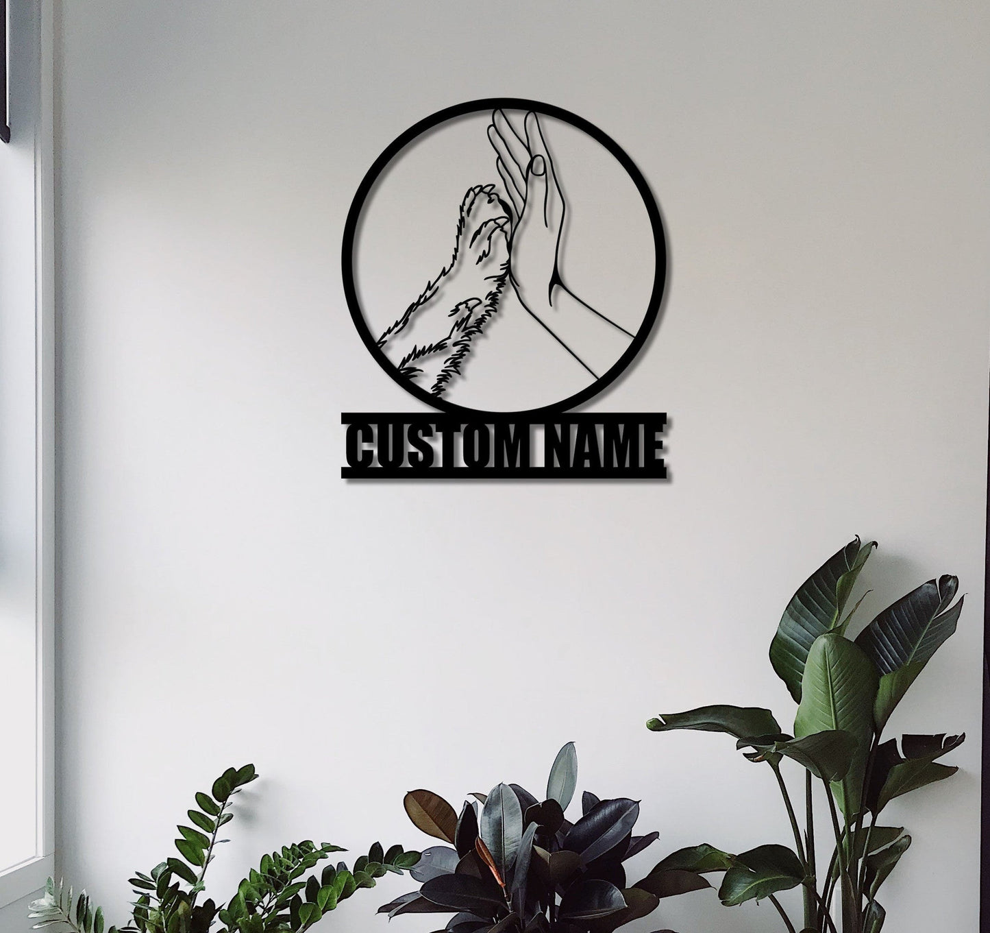 Personalized Pet Name Sign,Custom Dog Metal Sign,Dog House Sign,Dog Lover Gifts,Dog Metal Wall Hanging,Pet Memorial Sign