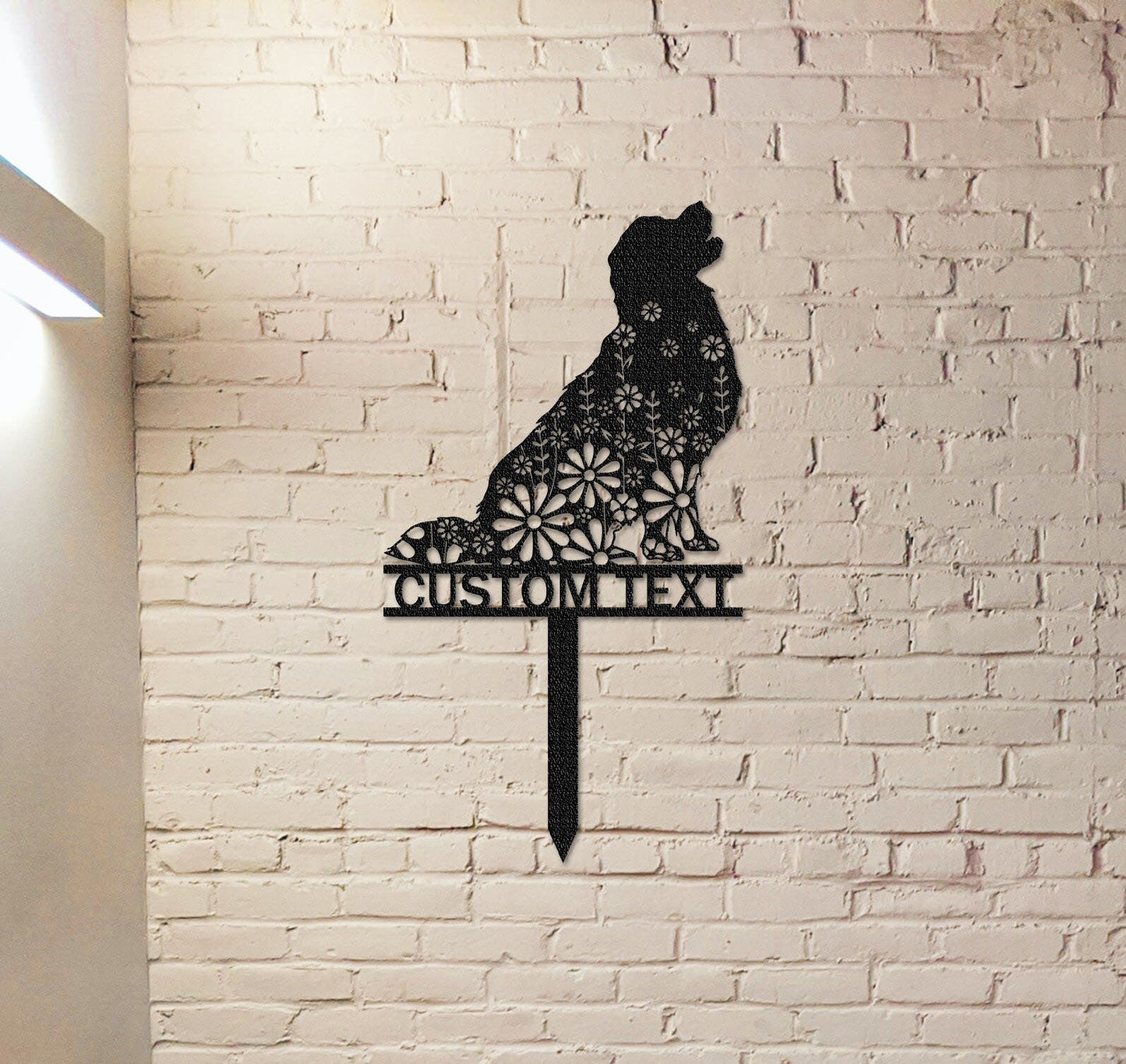 Custom Golden Retriever Memorial Stake Sign, Pet Grave Markers Sign, Metal Sign With Stake, Sympathy Sign