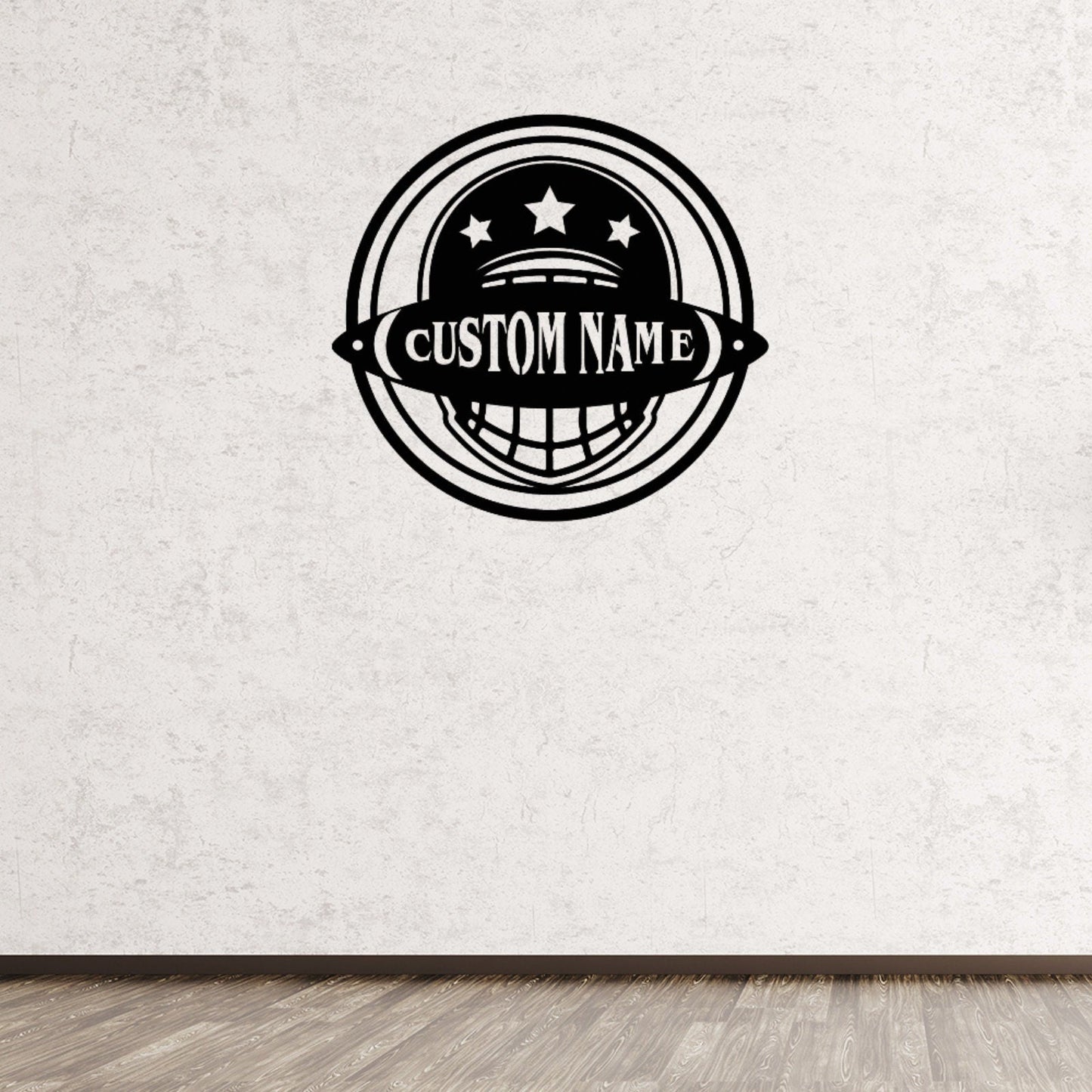 Custom Baseball Sign With LED Lights,Personalized Baseball Wall Art for Kids Room Decor,Kid Nursery,Metal baseball name sign