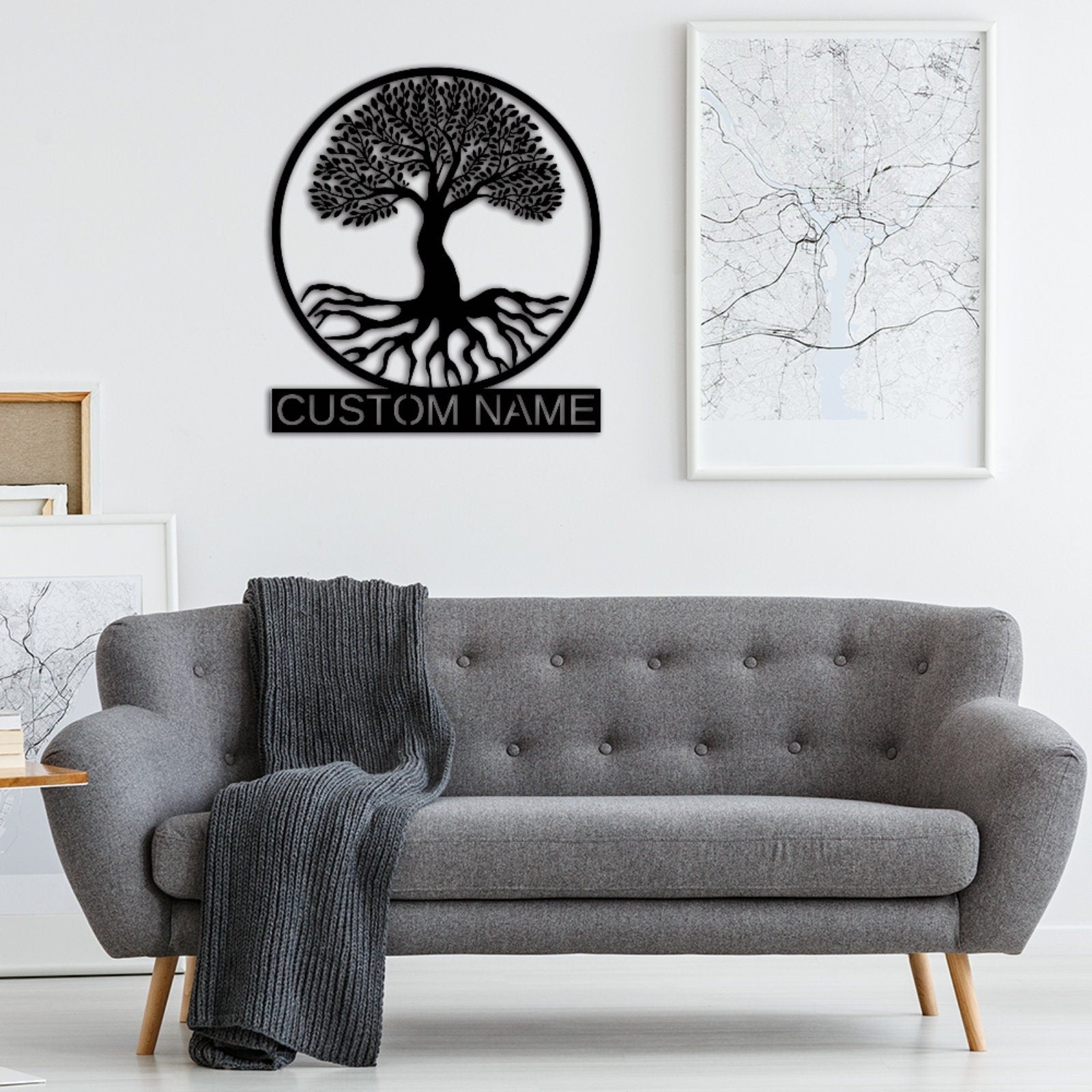 Tree of Life Metal Sign,Custom Family Tree Name Sign, Personalized Tree Of Life Wall Art,Housewarming Gift Anniversary Gift Living Room