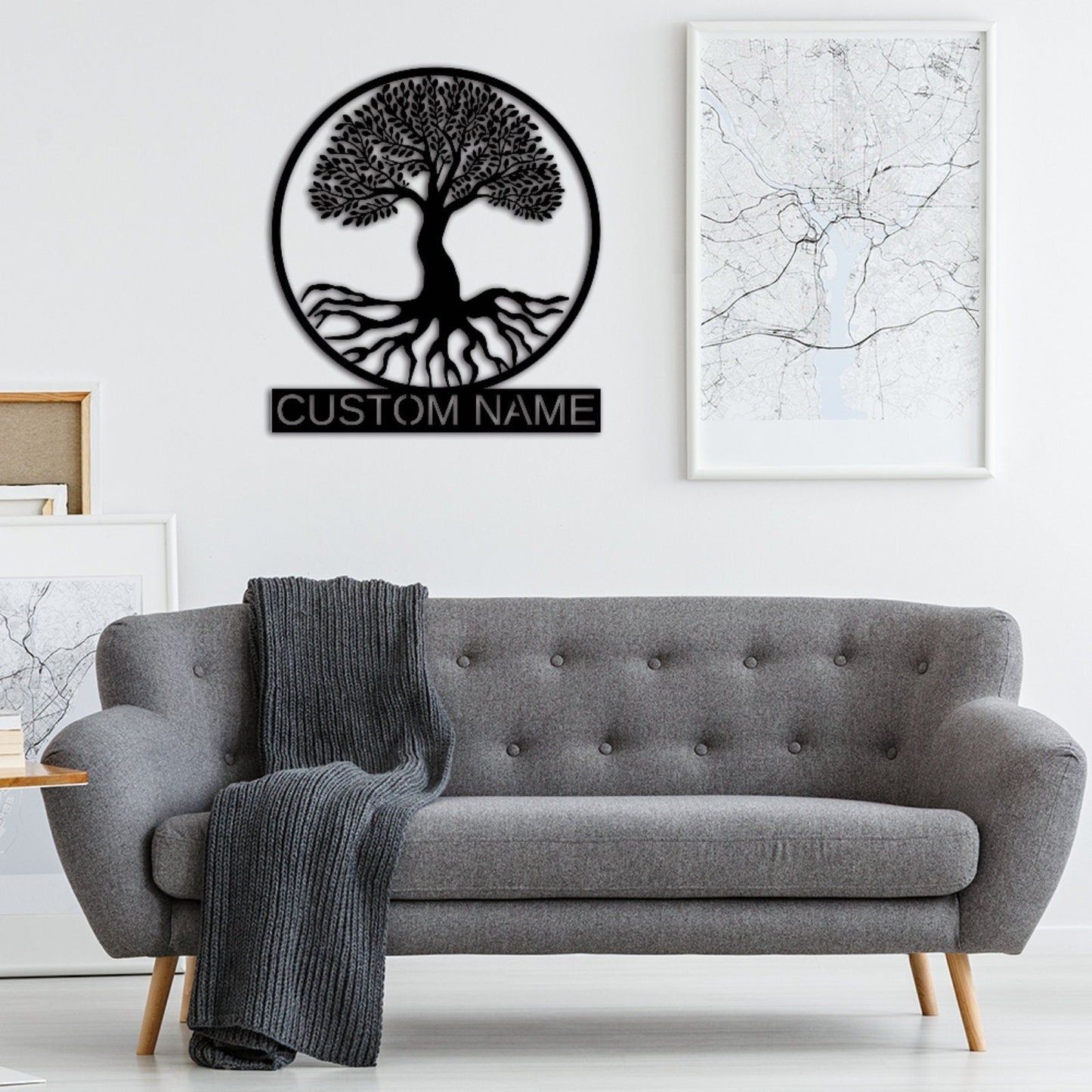 Tree of Life Metal Sign,Custom Family Tree Name Sign, Personalized Tree Of Life Wall Art,Housewarming Gift Anniversary Gift Living Room