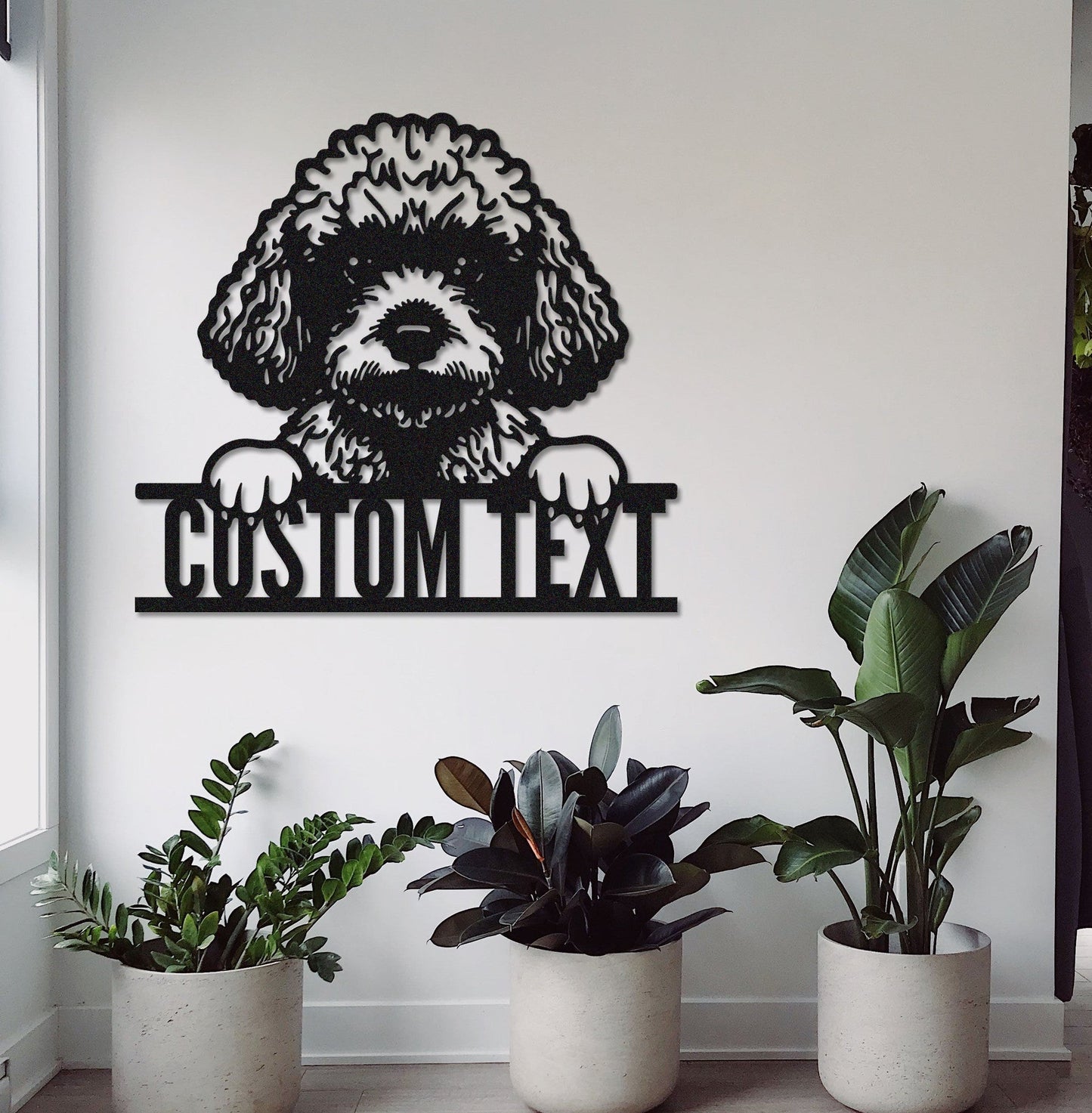 Personalized Poodle Dog Metal Sign,Custom Poodle Dog Wall Art,Dog House Decor,Room Decor,Pet Lover Gift,Pet Wall Decor